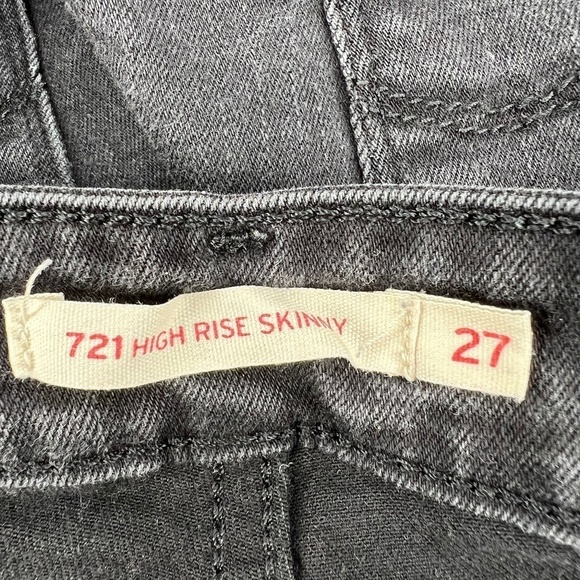 Levi’s Black 721 High Rise Skinny Jeans Size 27 Women's - Picture 2 of 11